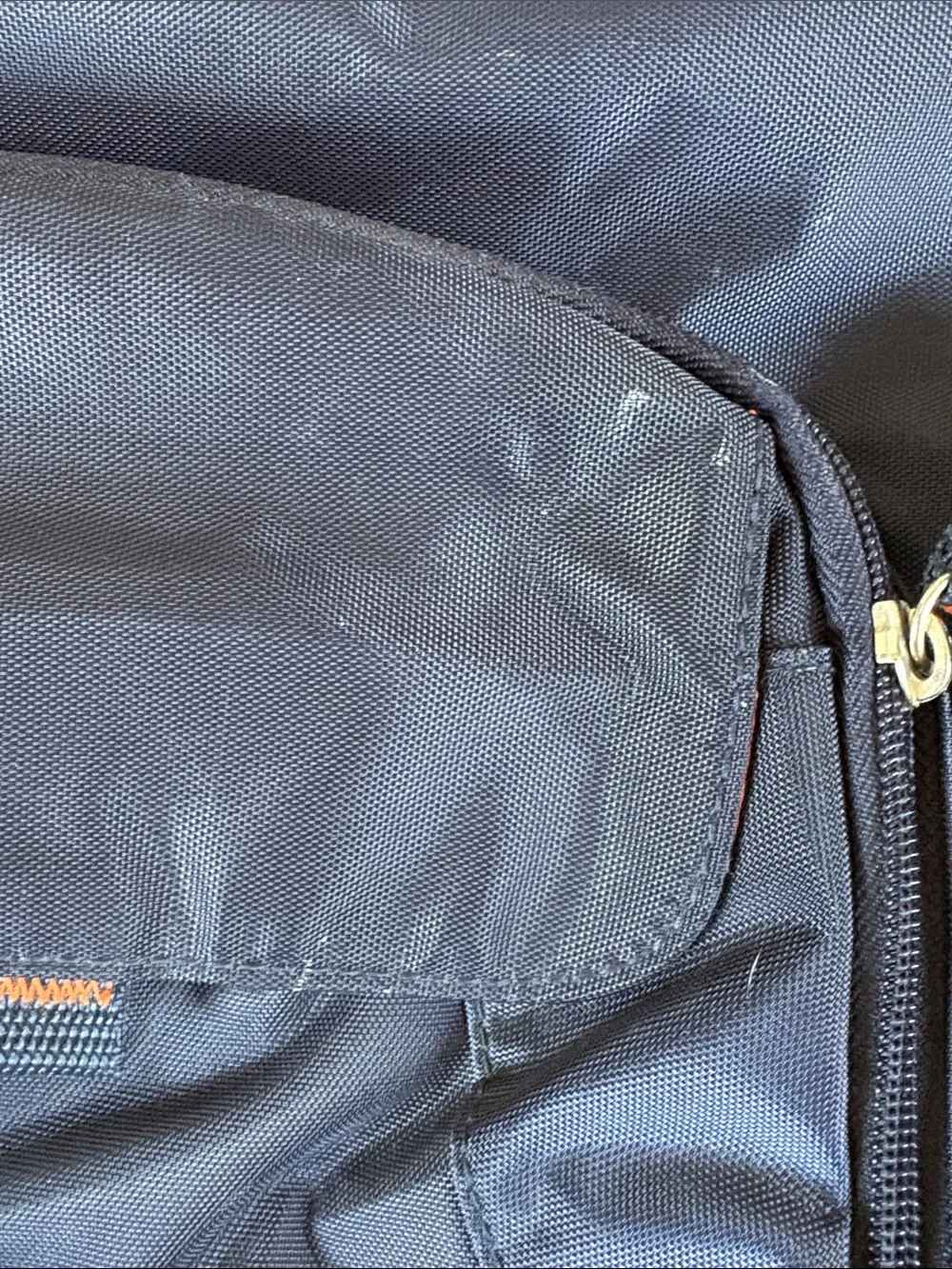 Eastport Blue and Orange Nylon Large Sling Bag